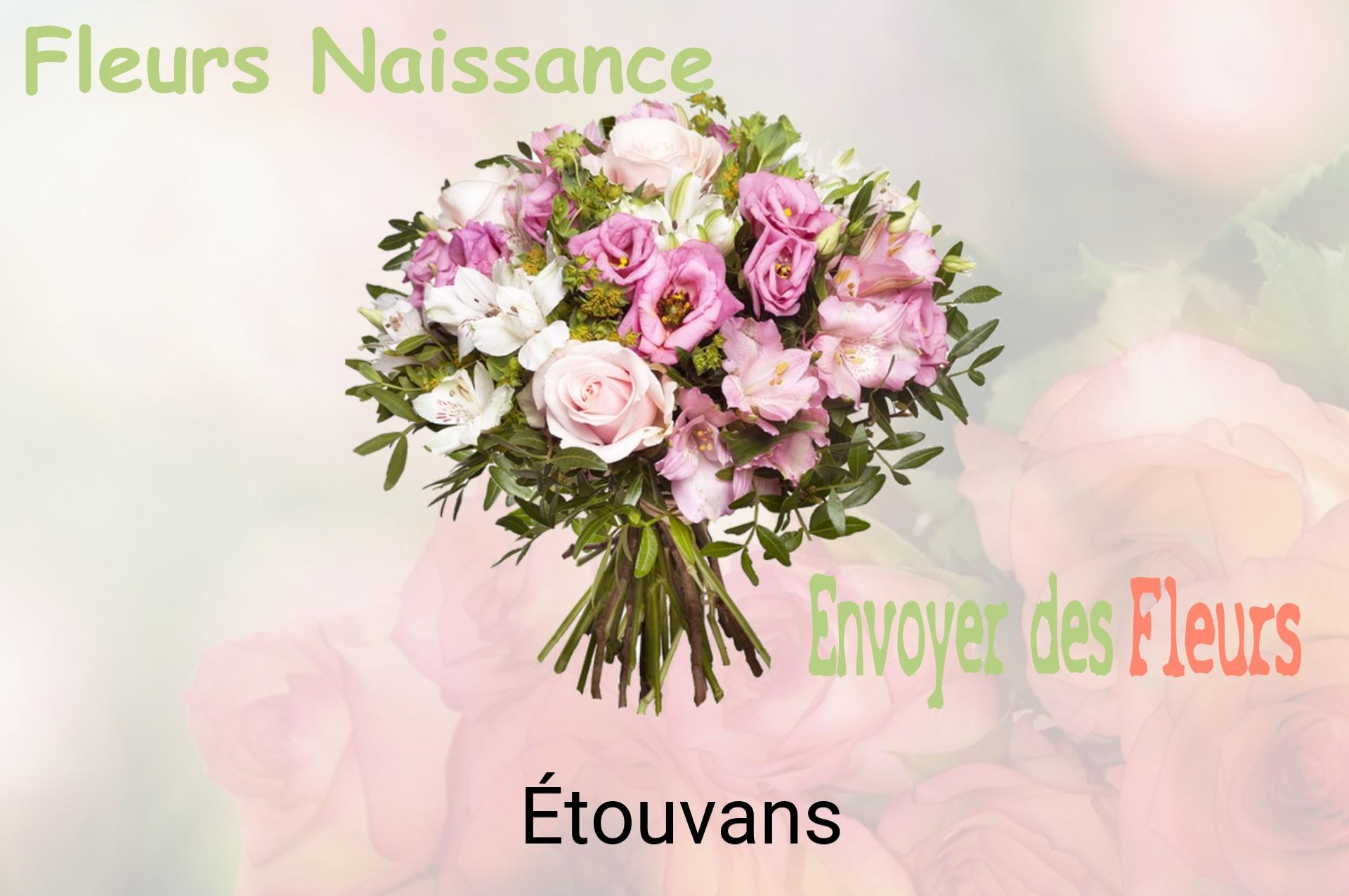 Bouquet de fleurs de naissance livré à Étouvans